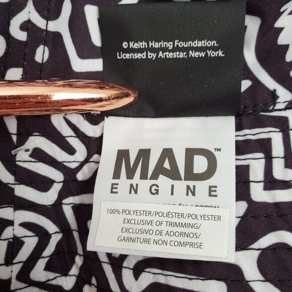 Mad Engine Keith Haring Polyester Reversible Bucket Hat - Black One Size - Picture 5 of 9